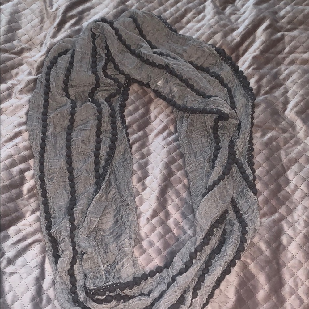gray infinity scarf